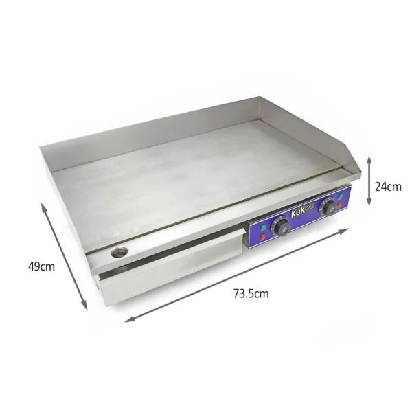 Plancha Plaque De Cuisson Professionnelle En Acier Inoxydable De 70cm 6