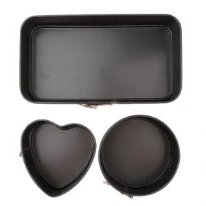 3pcs Springform Pan Set Pâte À Gâteau Antiadhésif Cuisson Cuisson … 15