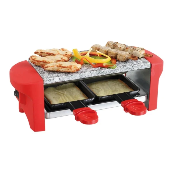 Appareil à Raclette Rouge 2 Personnes DOC156R 1