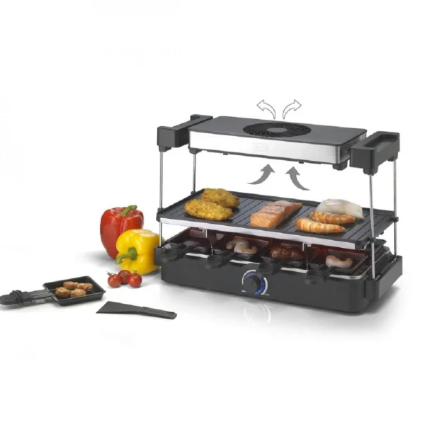 Appareil Multi Grill De Table Avec Hotte 3 En 1 (grillade, Plancha Et … 1