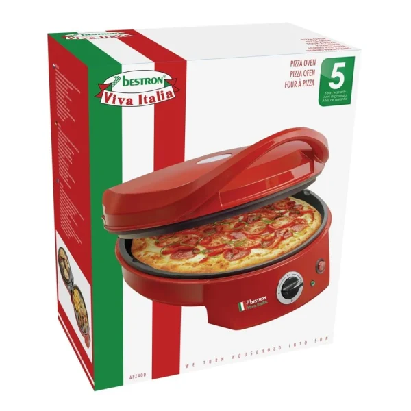 Bestron Four à Pizza 180°C Max. Ø 27cm Thermostat 1800W 3