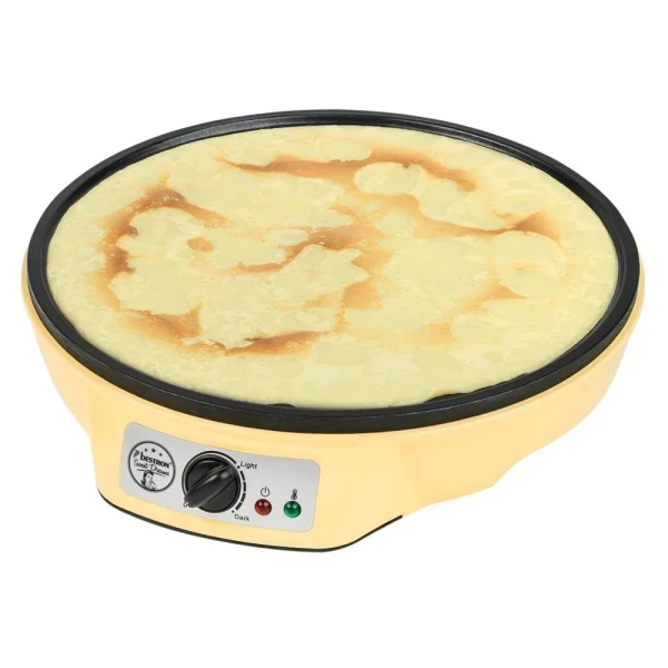 Bestron Crêpière électrique 1000W Diam. 30cm – En Jaune 6