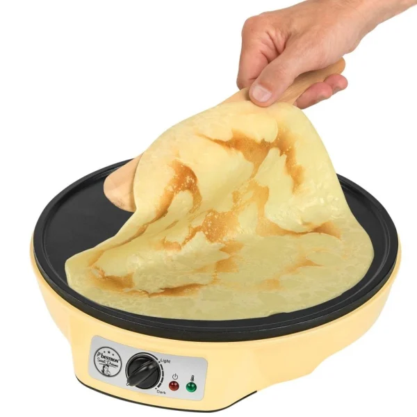 Bestron Crêpière électrique 1000W Diam. 30cm – En Jaune 5