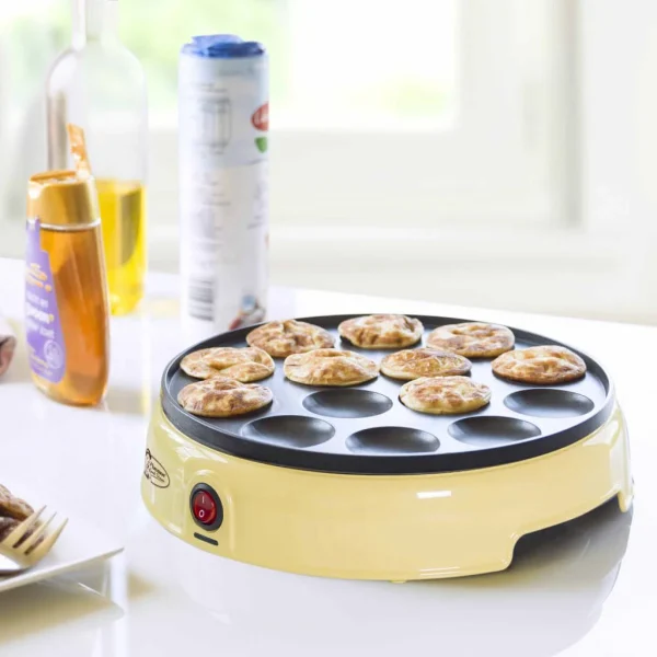Appareil à Poffertjes 800w Jaune – Apfm700sd – BESTRON 1
