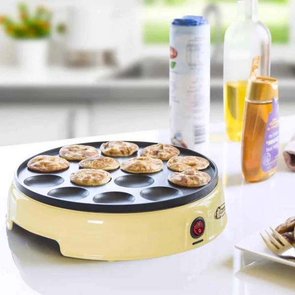 Appareil à Poffertjes 800w Jaune – Apfm700sd – BESTRON 6
