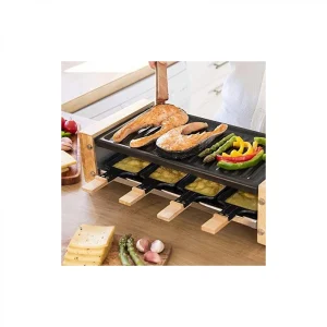 Cecotec, Raclette, Cheese&Grill 8200 Wood Black, Puissance 1200 W, Sur… 8
