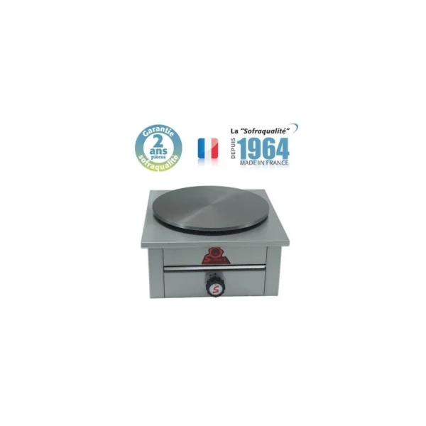 Crêpière Gaz – 1 Plaque – Diamètre 350 Mm – 1