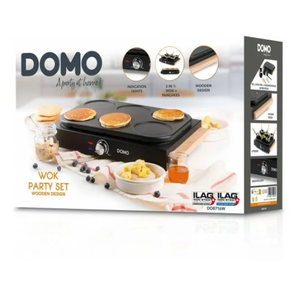 Domo Crêpière Wok Party Set 6