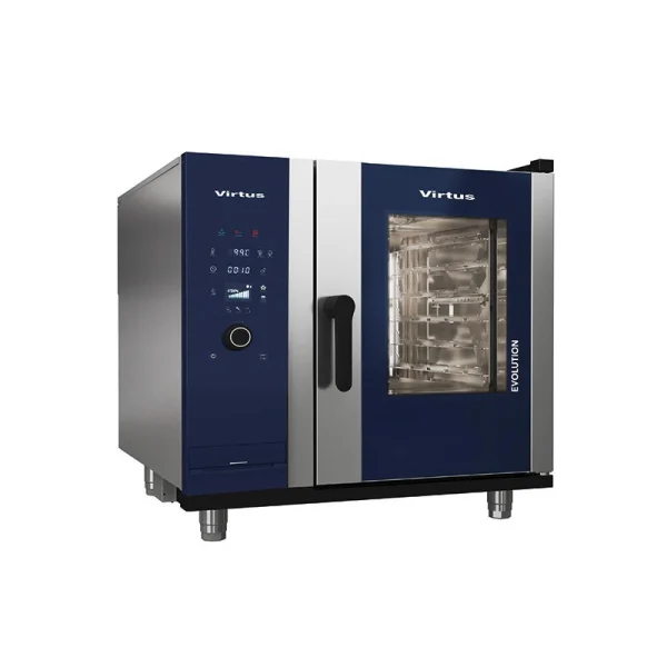 Four à Convection à Gaz Avec Vapeur Directe 6 X GN 1/1 – Virtus – 8… 1