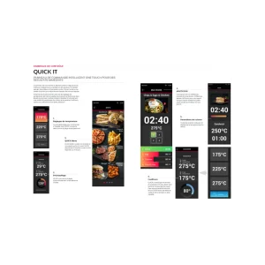 Four à Cuisson Accélérée QUICK 1T Ecran Tactile – Mychef – Noir M… 9