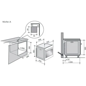 Four Intégrable Multifonction 73l 60cm A+ Pyrolyse Inox – Dop8360x – … 11
