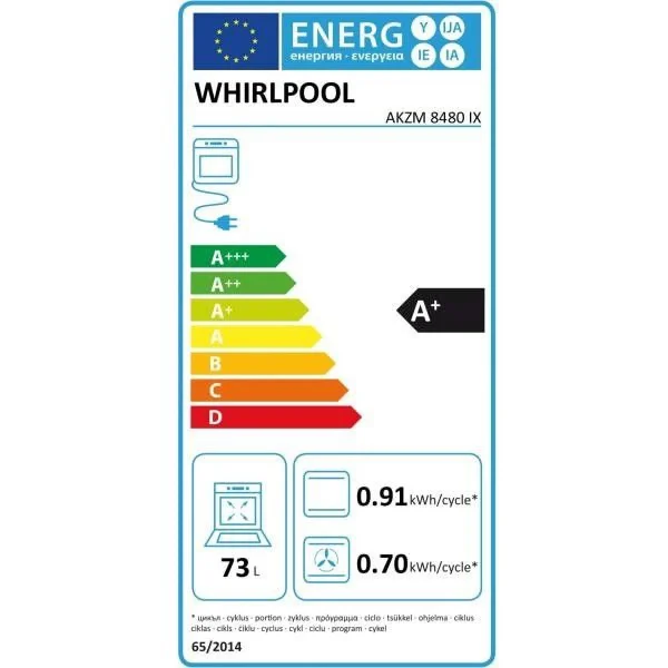 Four Intégrable 73l 59,5cm A Pyrolyse – Akzm8480ix – WHIRLPOOL 3
