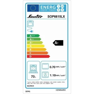Four Intégrable Multifonction 73l 60cm A+ Pyrolyse Noir/inox – Sop661… 8