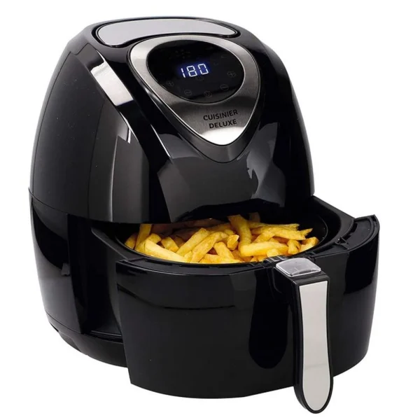 Friteuse à Air Chaud Sans Huile 1400W DELUXE Ecran Numérique LCD Bac… 1
