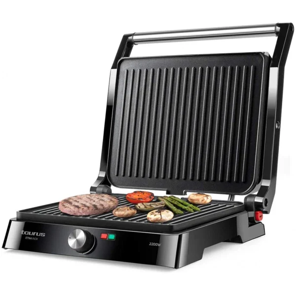 Taurus Grill électrique Ou Plancha 2 En 1 2200W Noir 1