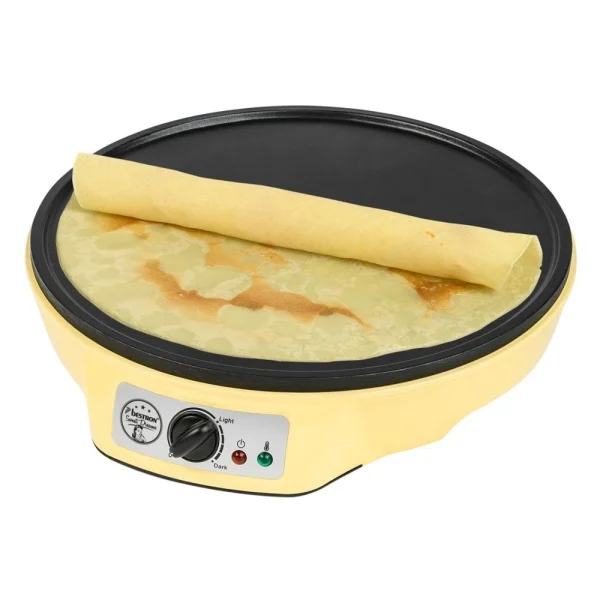 Bestron Crêpière électrique 1000W Diam. 30cm – En Jaune 4