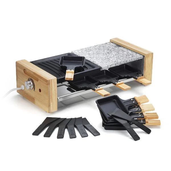 RACLETTE GRIL PIERRE 1200W BOIS KITCHENCHEF – WOODFAMILY8 3